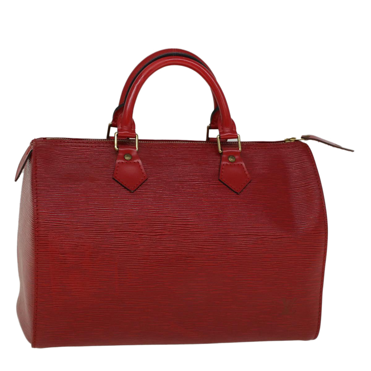 LOUIS VUITTON Epi Speedy 30 Hand Bag Castilian Red M43007 LV Auth 58168