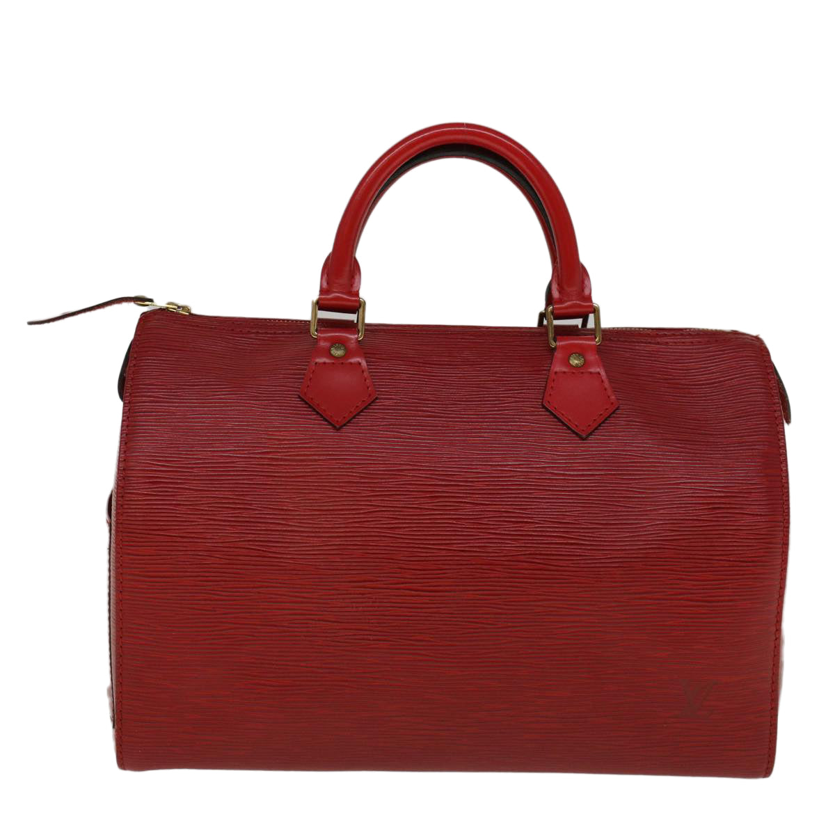 LOUIS VUITTON Epi Speedy 30 Hand Bag Castilian Red M43007 LV Auth 58168