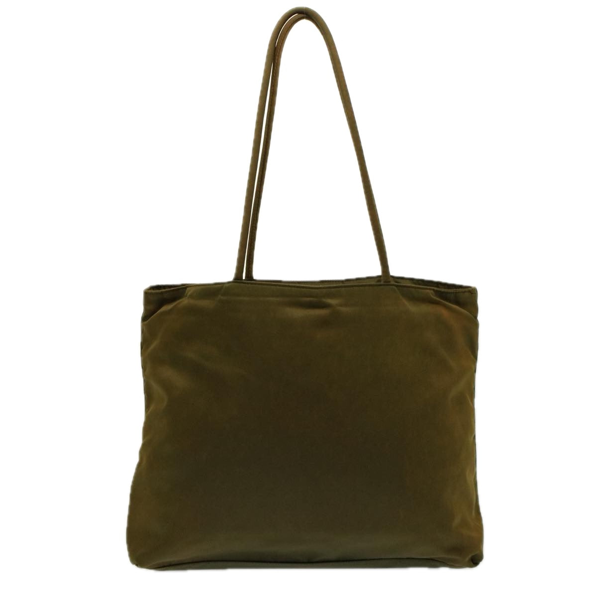 PRADA Hand Bag Nylon Khaki Auth 58207 - 0