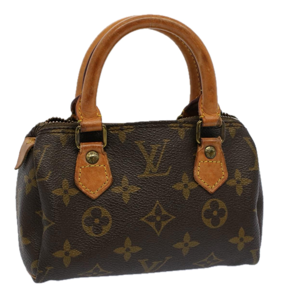 LOUIS VUITTON Monogram Mini Speedy Hand Bag M41534 LV Auth 58257