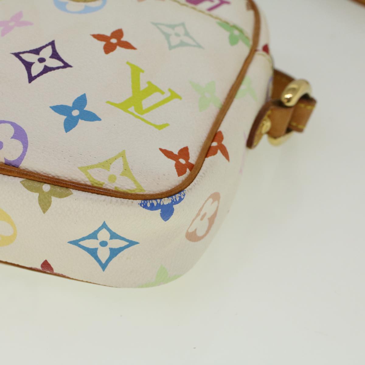 LOUIS VUITTON Monogram Multicolor Lift Shoulder Bag White M40055 LV Auth 58260