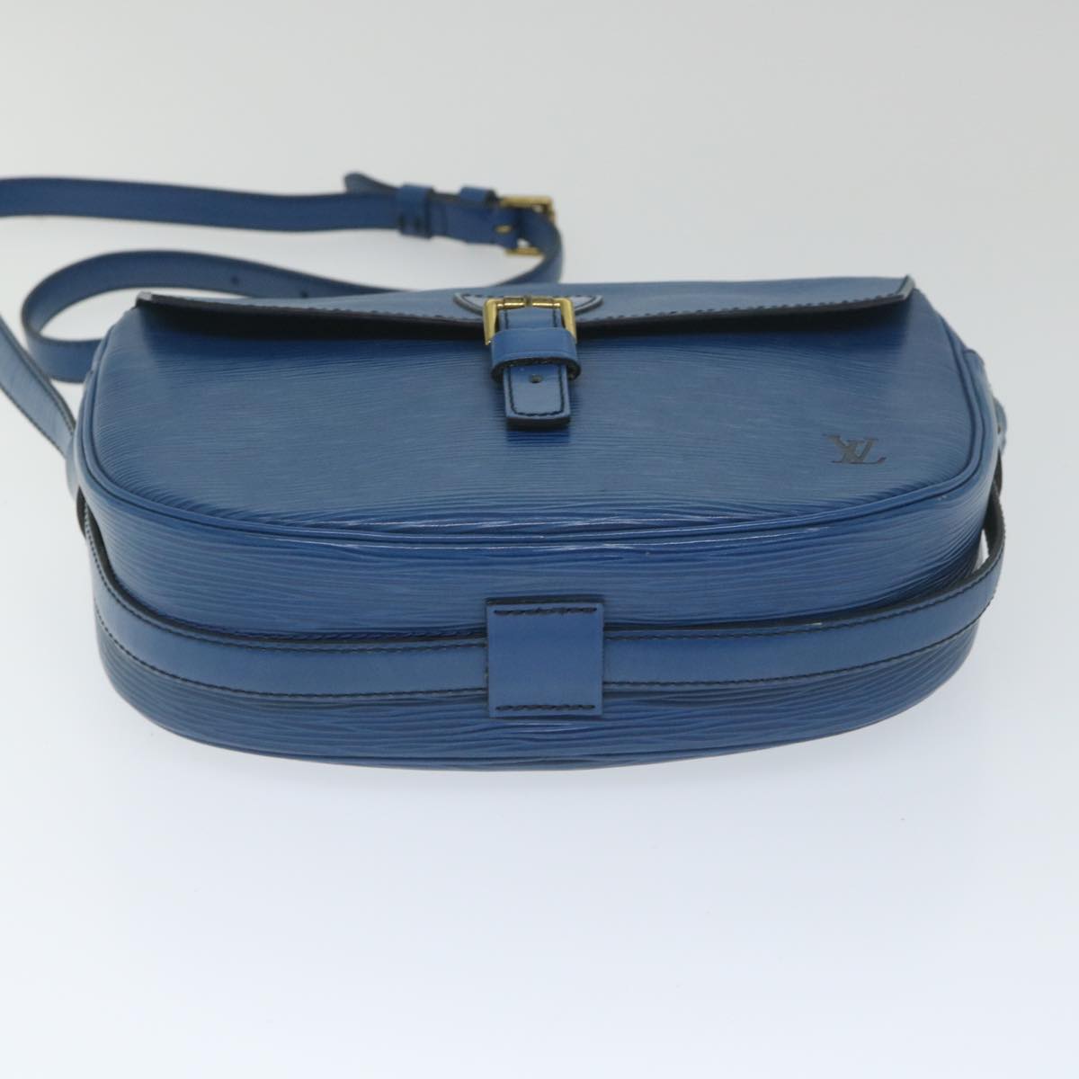 LOUIS VUITTON Epi June Feuille Shoulder Bag Blue M52155 LV Auth 58280