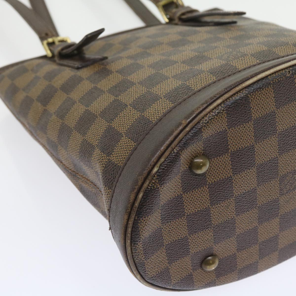 LOUIS VUITTON Damier Ebene Marais Shoulder Bag N42240 LV Auth 58296