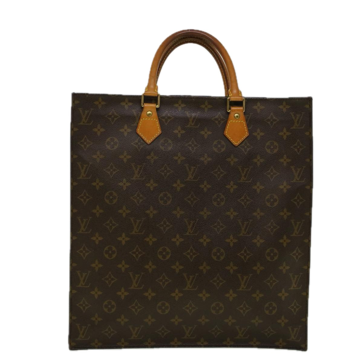 LOUIS VUITTON Monogram Sac Plat Hand Bag M51140 LV Auth 58307 - 0