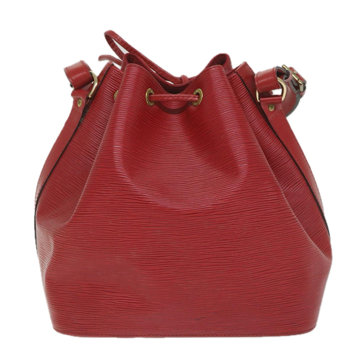 LOUIS VUITTON Epi Petit Noe Shoulder Bag Red M44107 LV Auth 58308