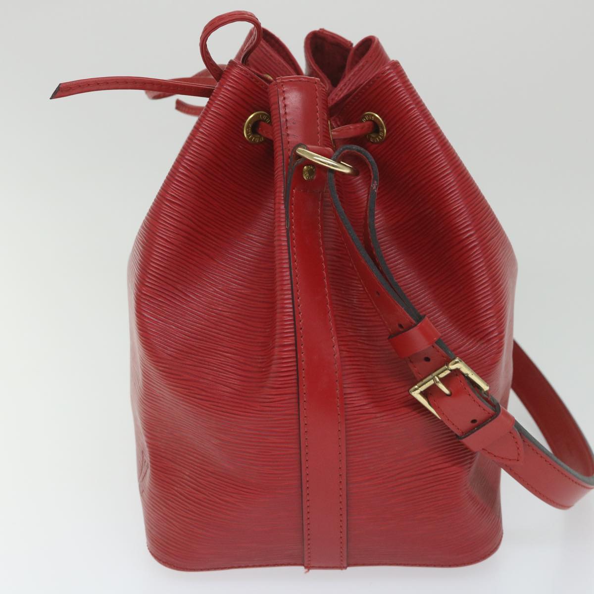 LOUIS VUITTON Epi Petit Noe Shoulder Bag Red M44107 LV Auth 58308