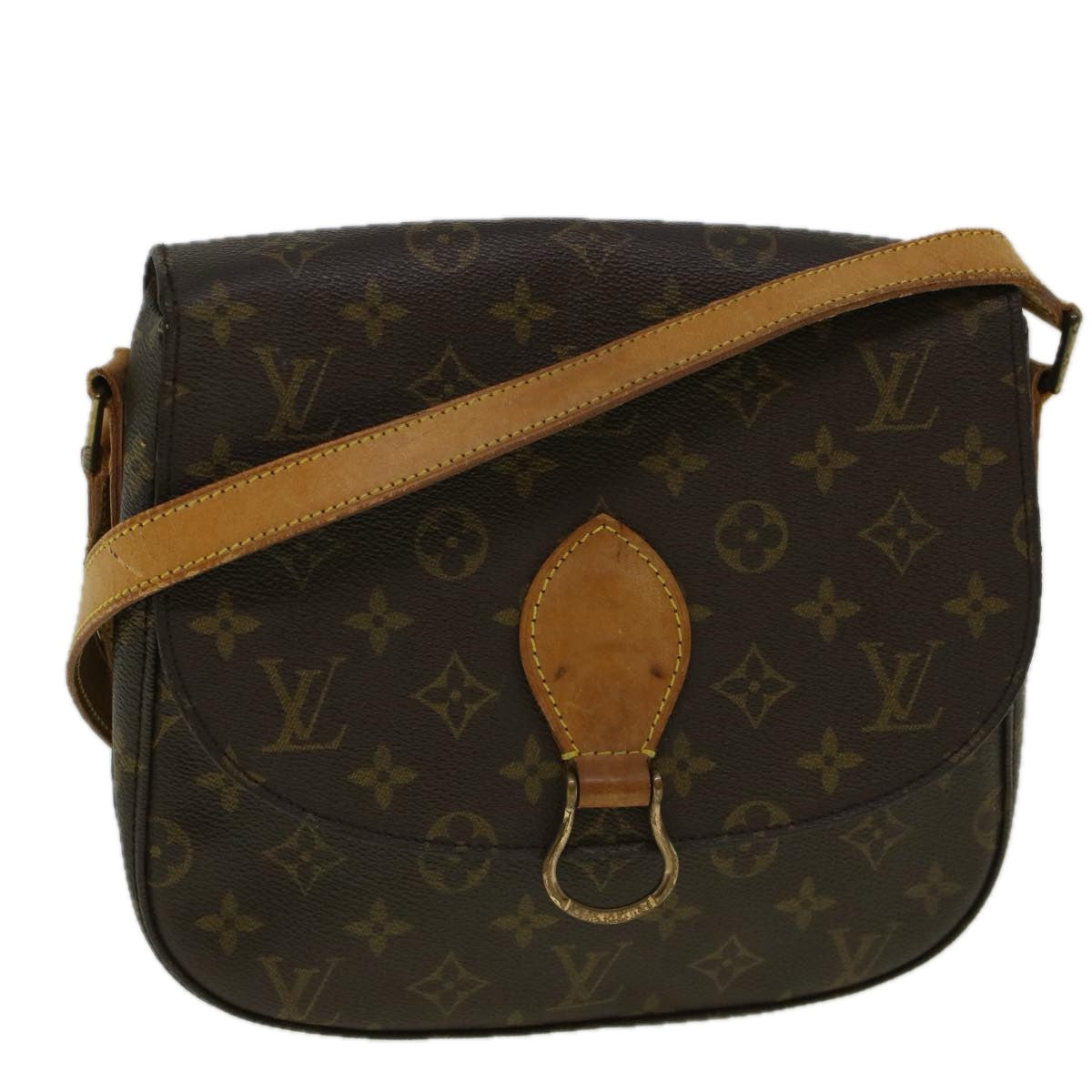 LOUIS VUITTON Monogram Saint Cloud GM Shoulder Bag M51242 LV Auth 58355