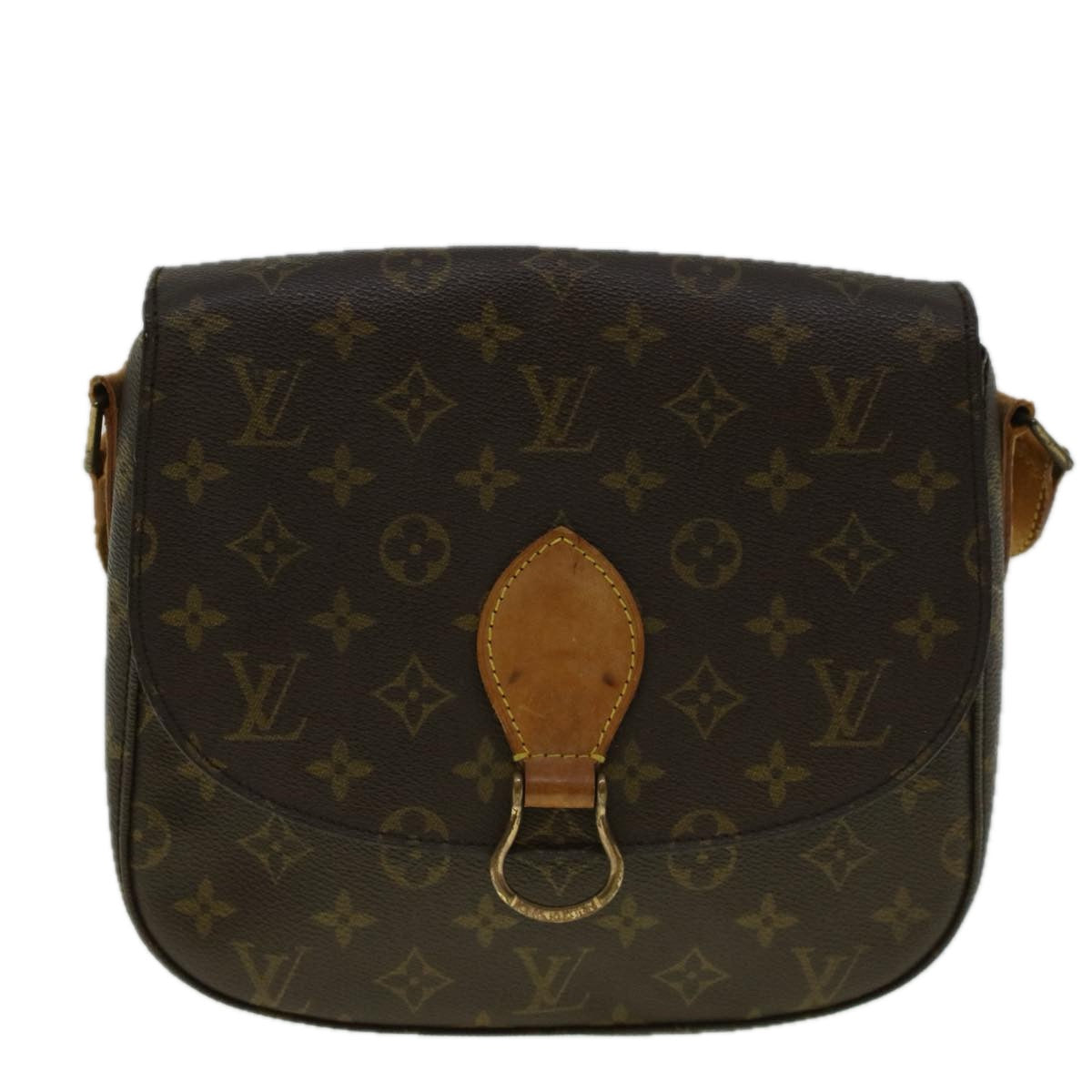 LOUIS VUITTON Monogram Saint Cloud GM Shoulder Bag M51242 LV Auth 58355