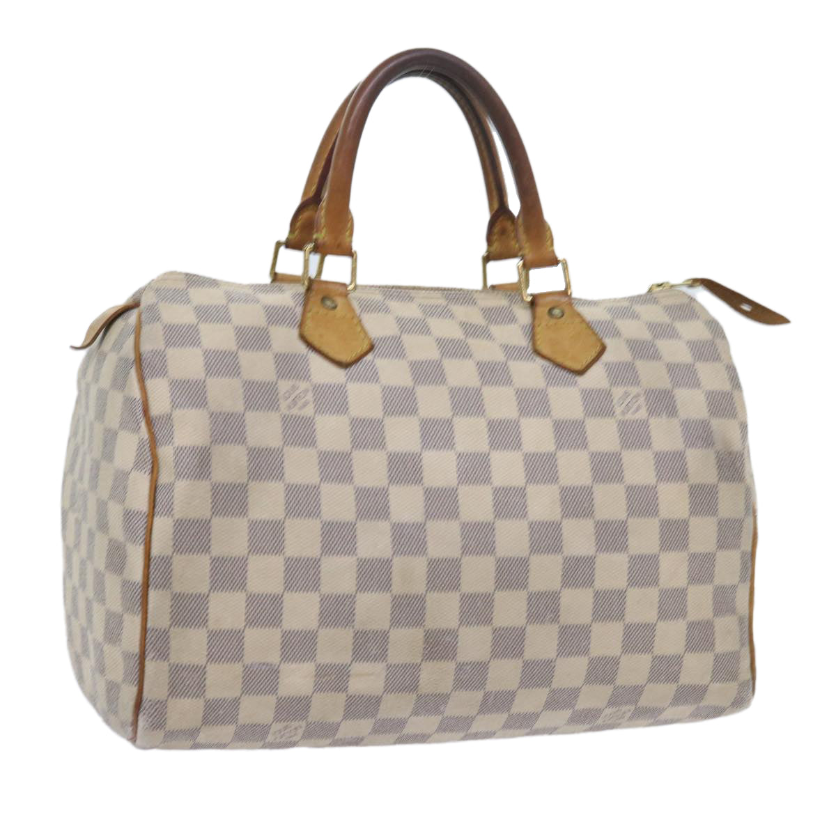 LOUIS VUITTON Damier Azur Speedy 30 Hand Bag N41533 LV Auth 58396