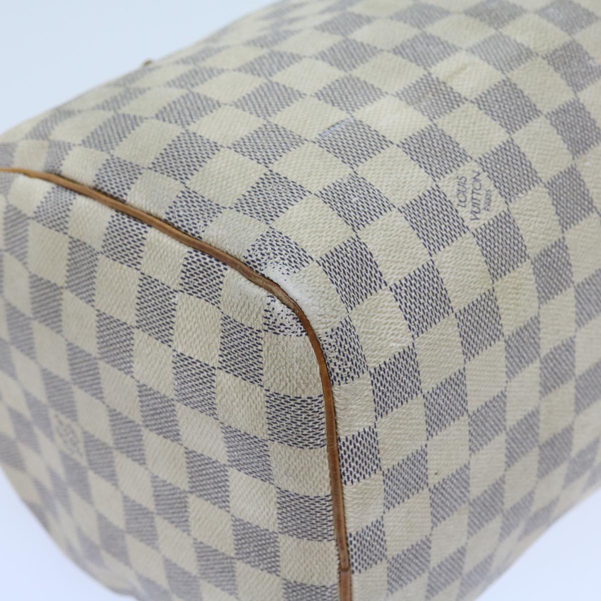 LOUIS VUITTON Damier Azur Speedy 30 Hand Bag N41533 LV Auth 58396