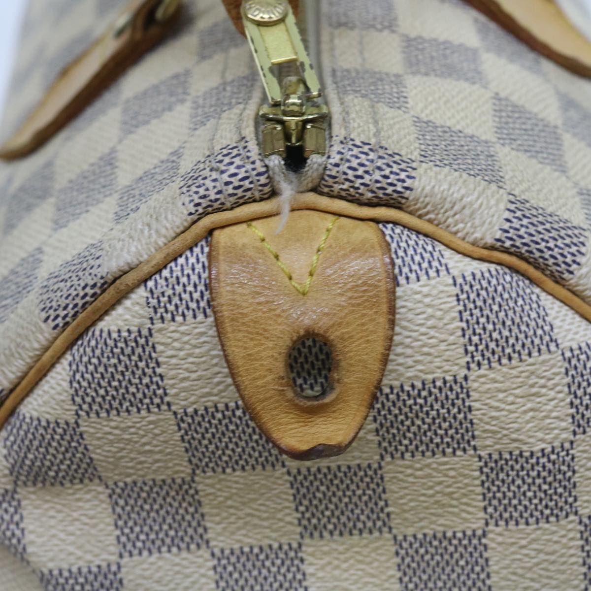 LOUIS VUITTON Damier Azur Speedy 30 Hand Bag N41533 LV Auth 58396