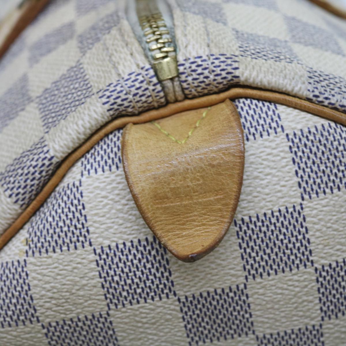 LOUIS VUITTON Damier Azur Speedy 30 Hand Bag N41533 LV Auth 58396