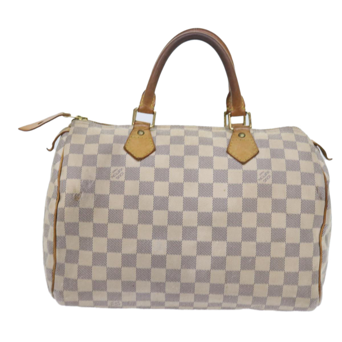 LOUIS VUITTON Damier Azur Speedy 30 Hand Bag N41533 LV Auth 58396