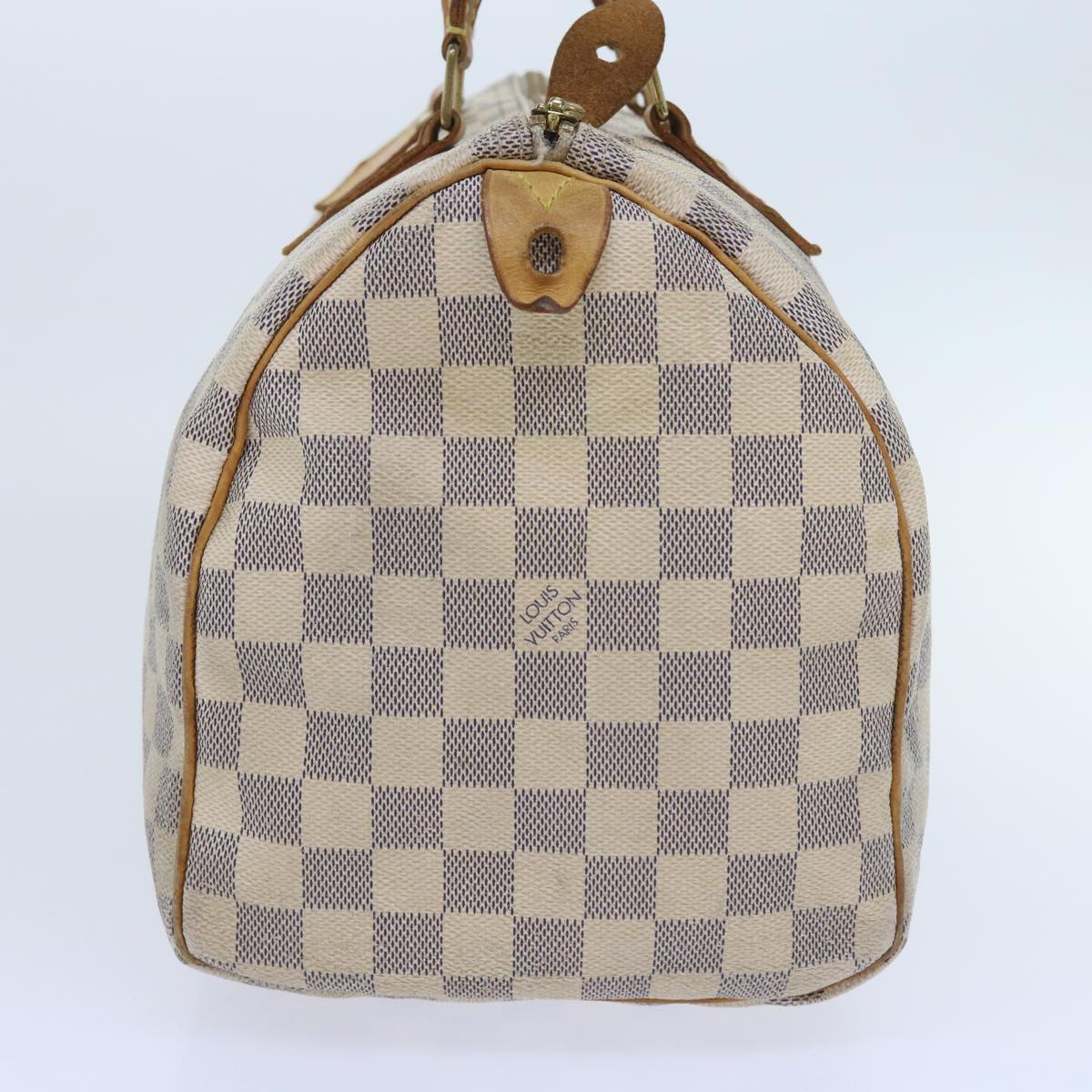 LOUIS VUITTON Damier Azur Speedy 30 Hand Bag N41533 LV Auth 58396