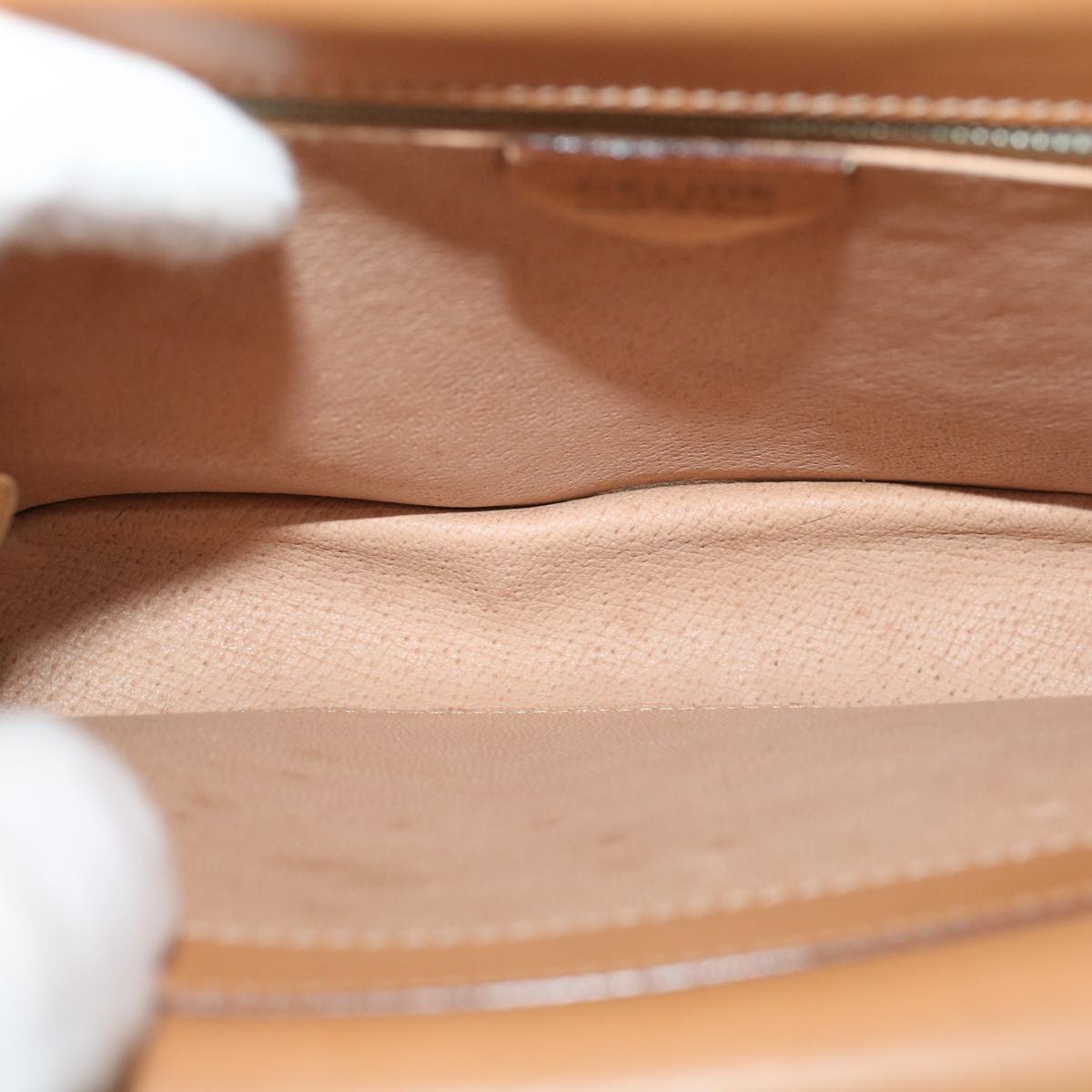 CELINE Macadam Canvas Hand Bag PVC Leather Brown Auth 58408