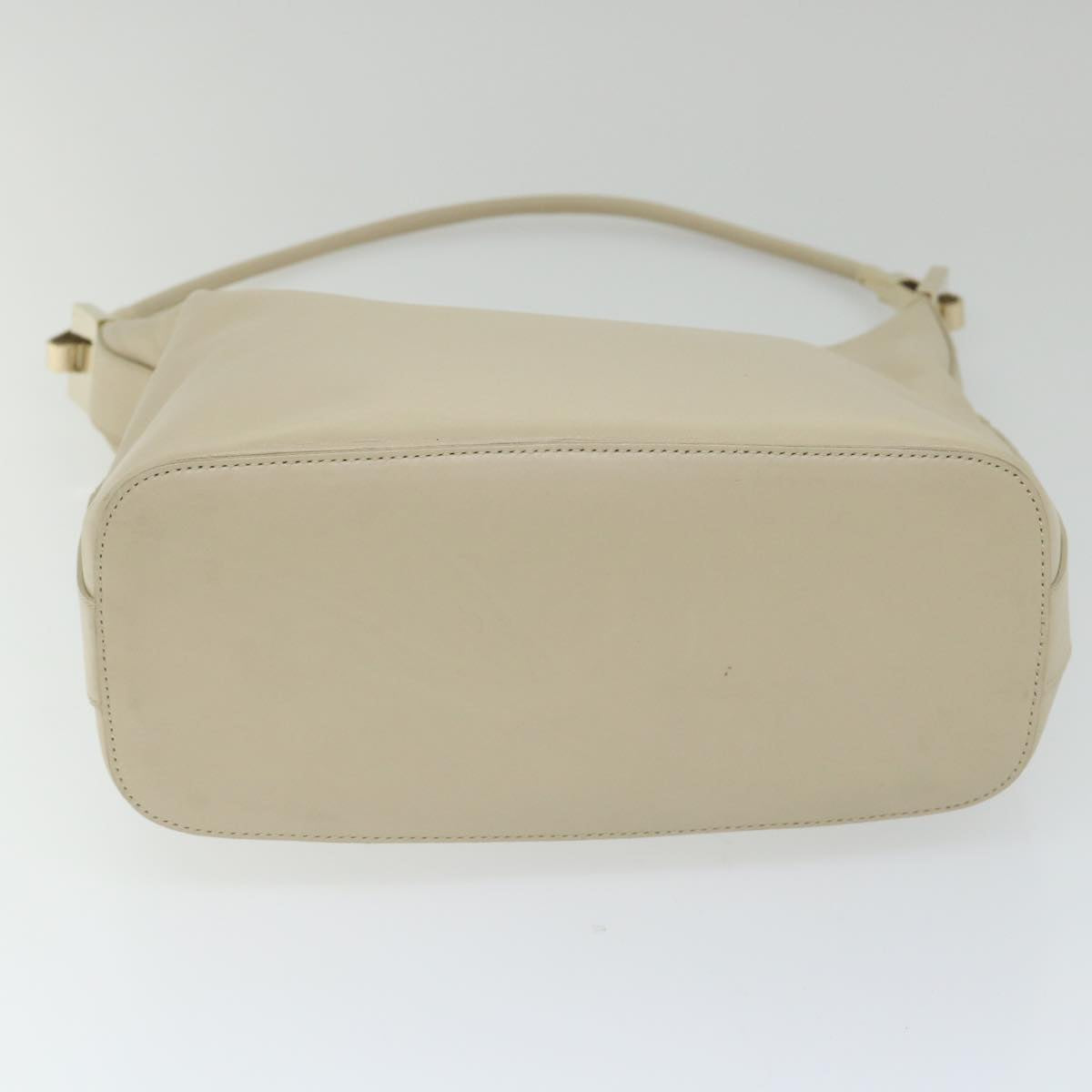 GUCCI Shoulder Bag Leather Beige 001 3814 203419 Auth 58412