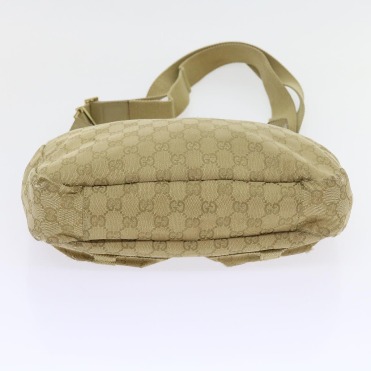 GUCCI GG Canvas Shoulder Bag Beige 90762 Auth 58417