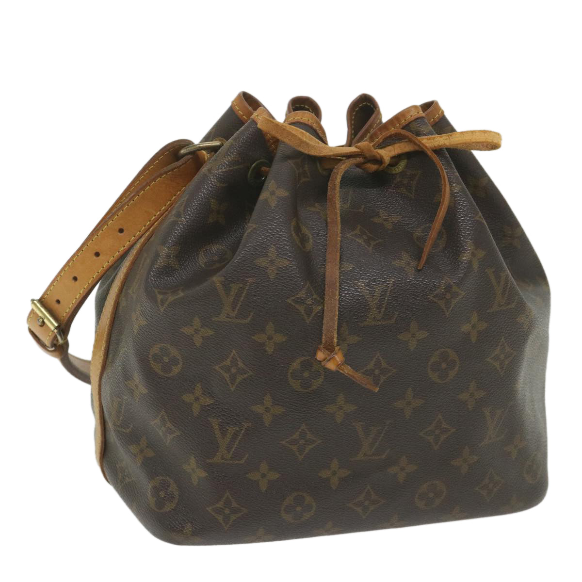 LOUIS VUITTON Monogram Petit Noe Shoulder Bag M42226 LV Auth 58430