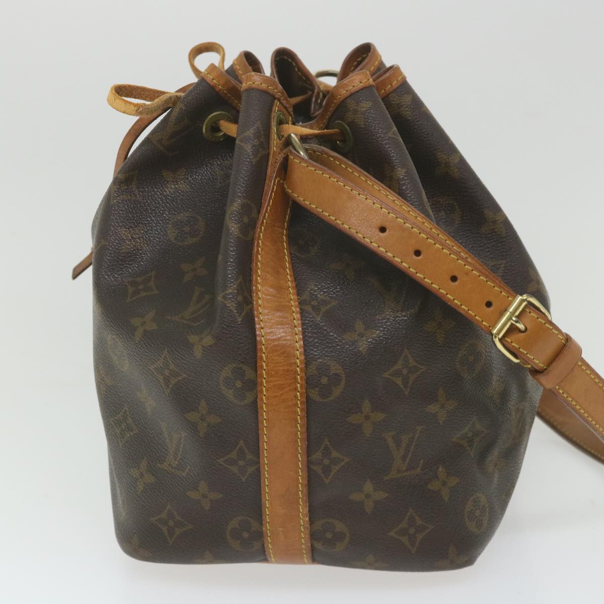 LOUIS VUITTON Monogram Petit Noe Shoulder Bag M42226 LV Auth 58430