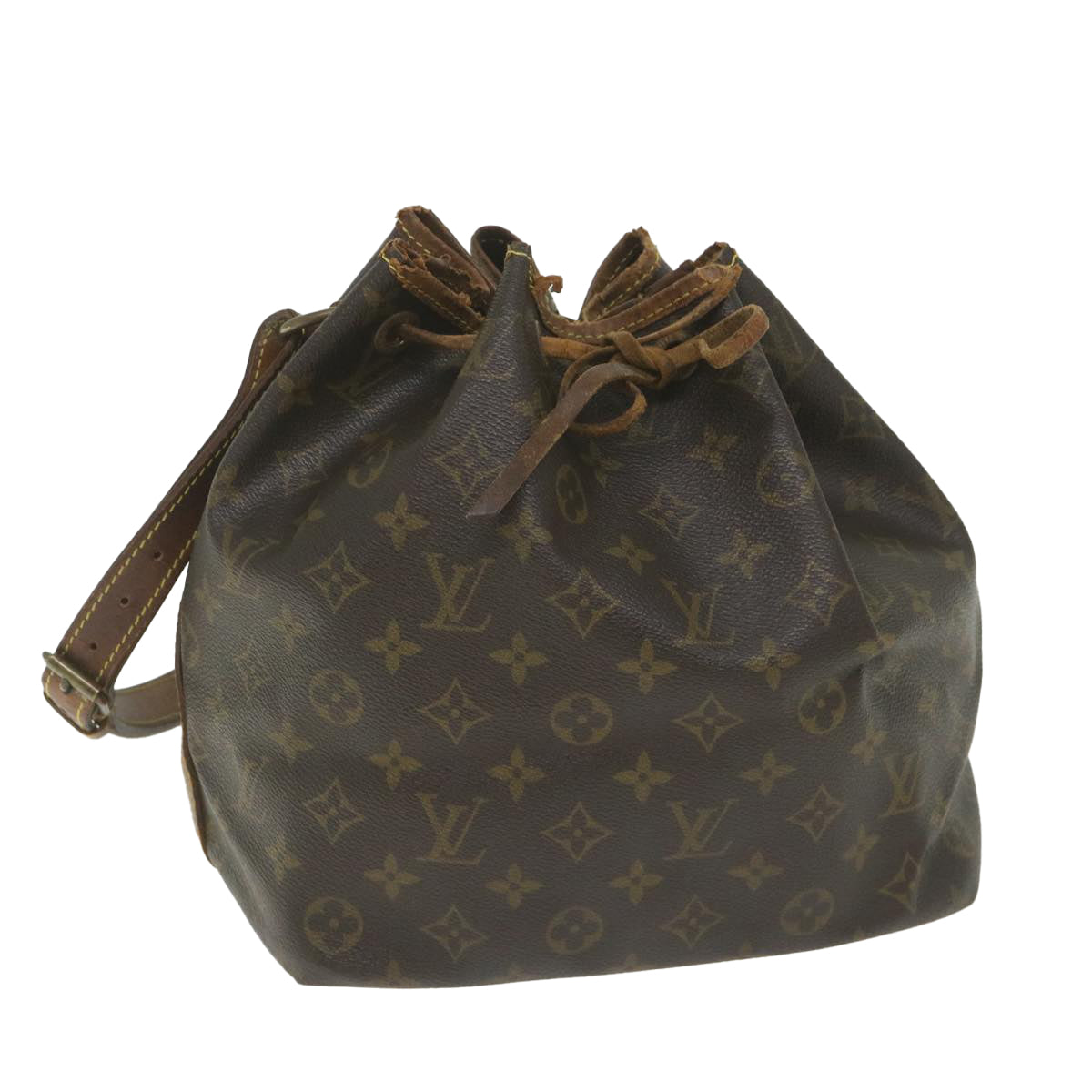 LOUIS VUITTON Monogram Petit Noe Shoulder Bag M42226 LV Auth 58431