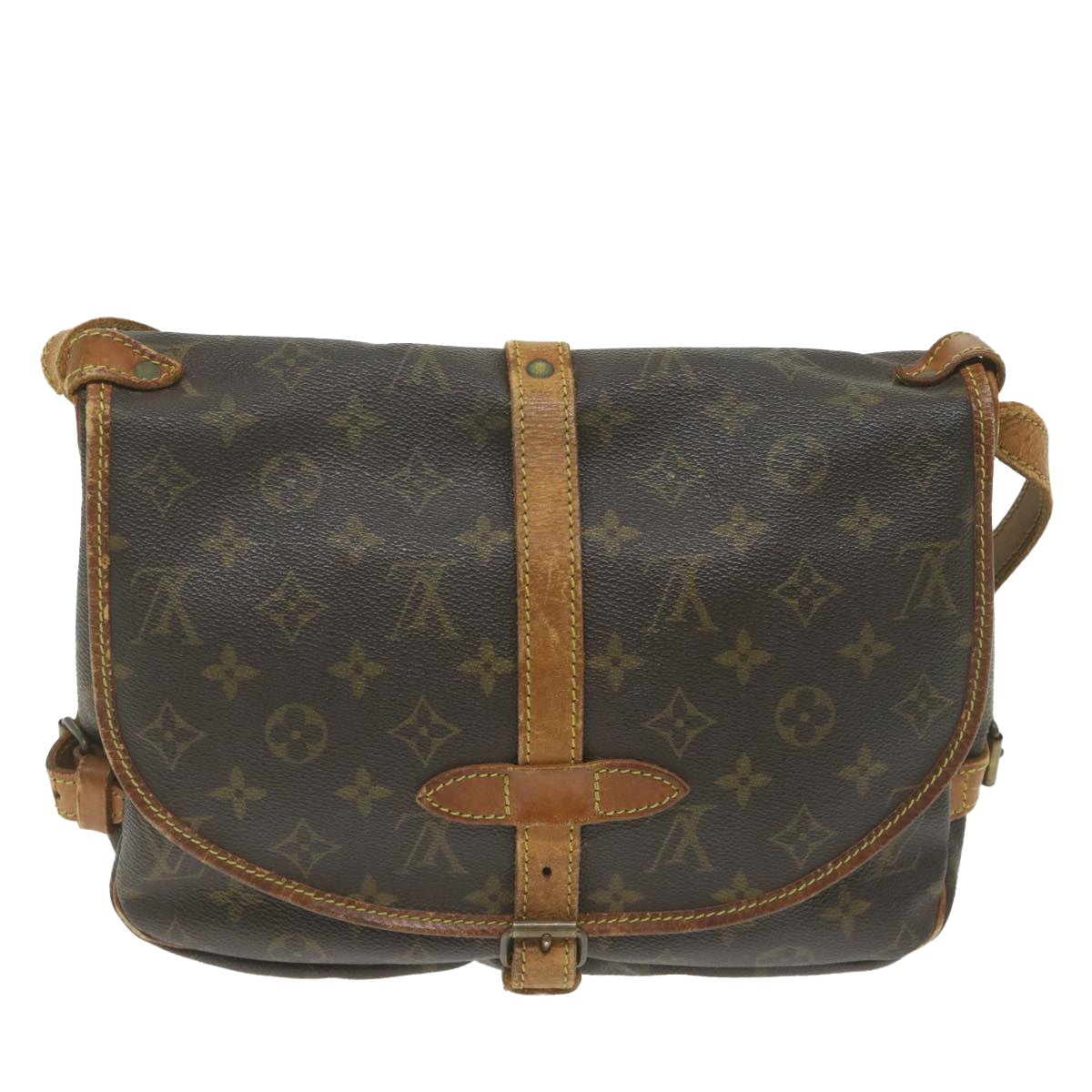 LOUIS VUITTON Monogram Saumur 30 Shoulder Bag M42256 LV Auth 58436 - 0