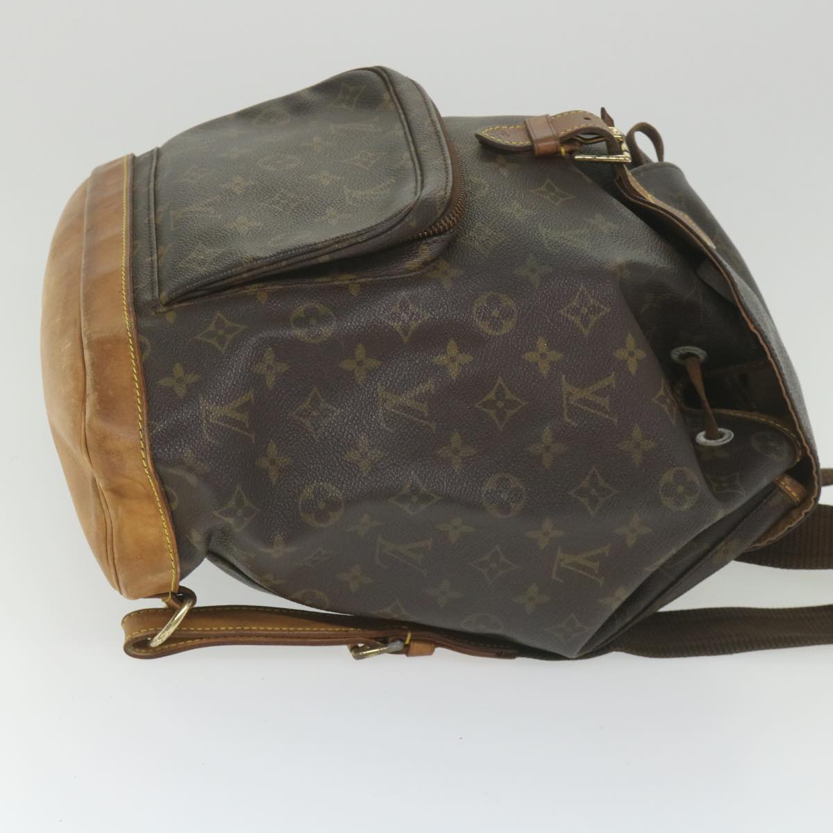 LOUIS VUITTON Monogram Montsouris GM Backpack M51135 LV Auth 58437