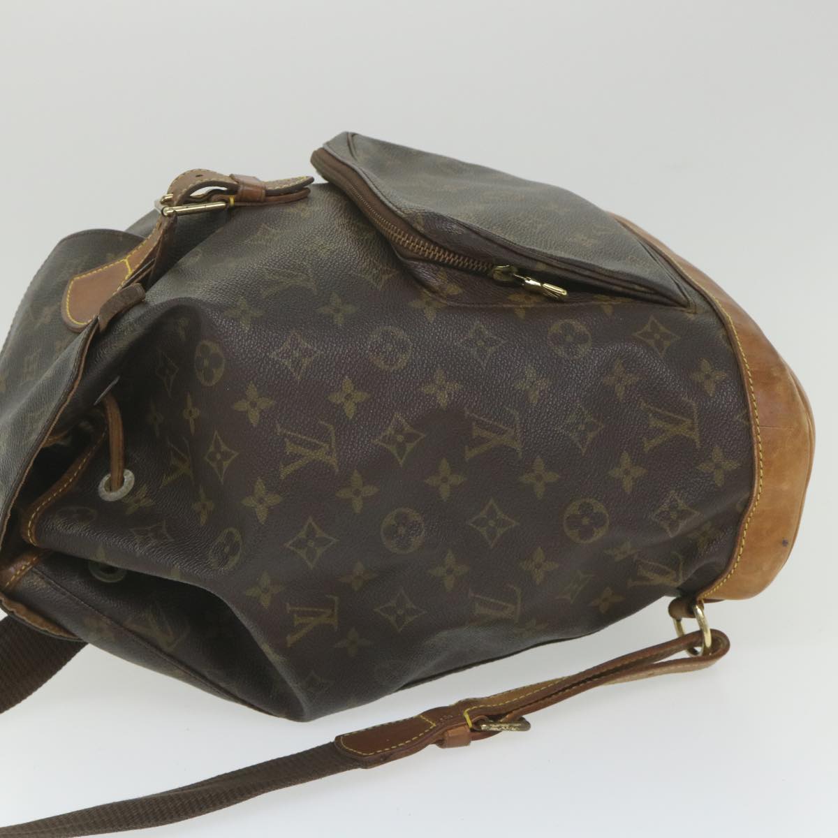 LOUIS VUITTON Monogram Montsouris GM Backpack M51135 LV Auth 58437