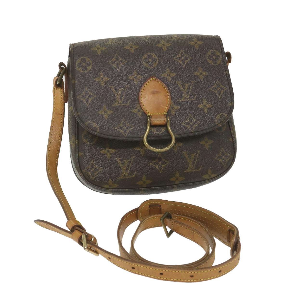 LOUIS VUITTON Monogram Saint Cloud MM Shoulder Bag M51243 LV Auth 58466