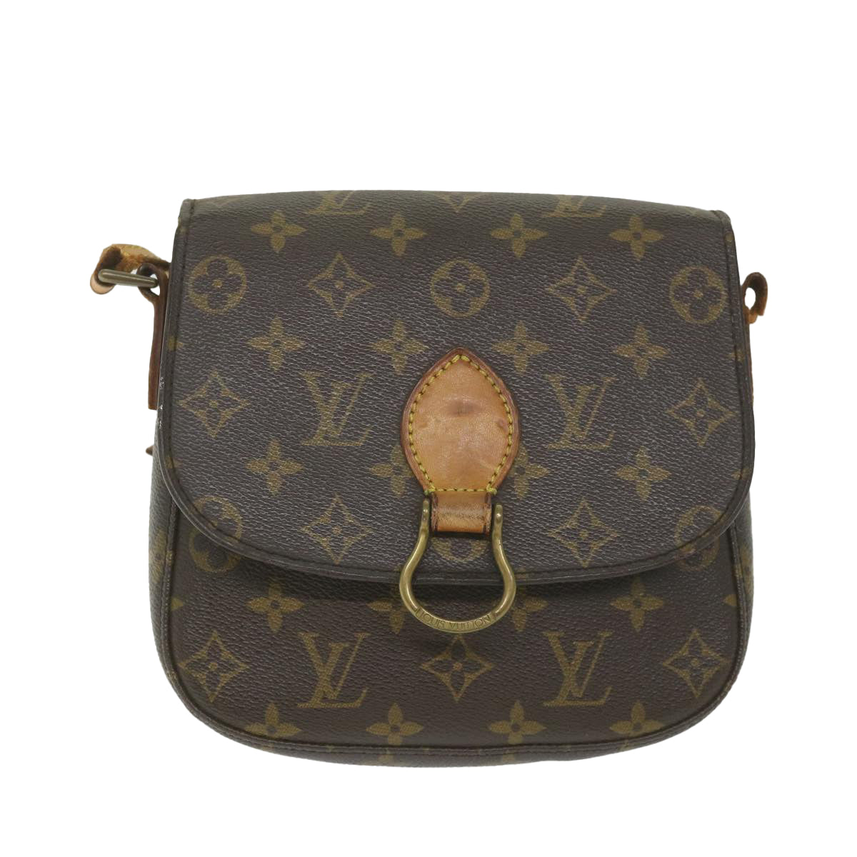 LOUIS VUITTON Monogram Saint Cloud MM Shoulder Bag M51243 LV Auth 58466