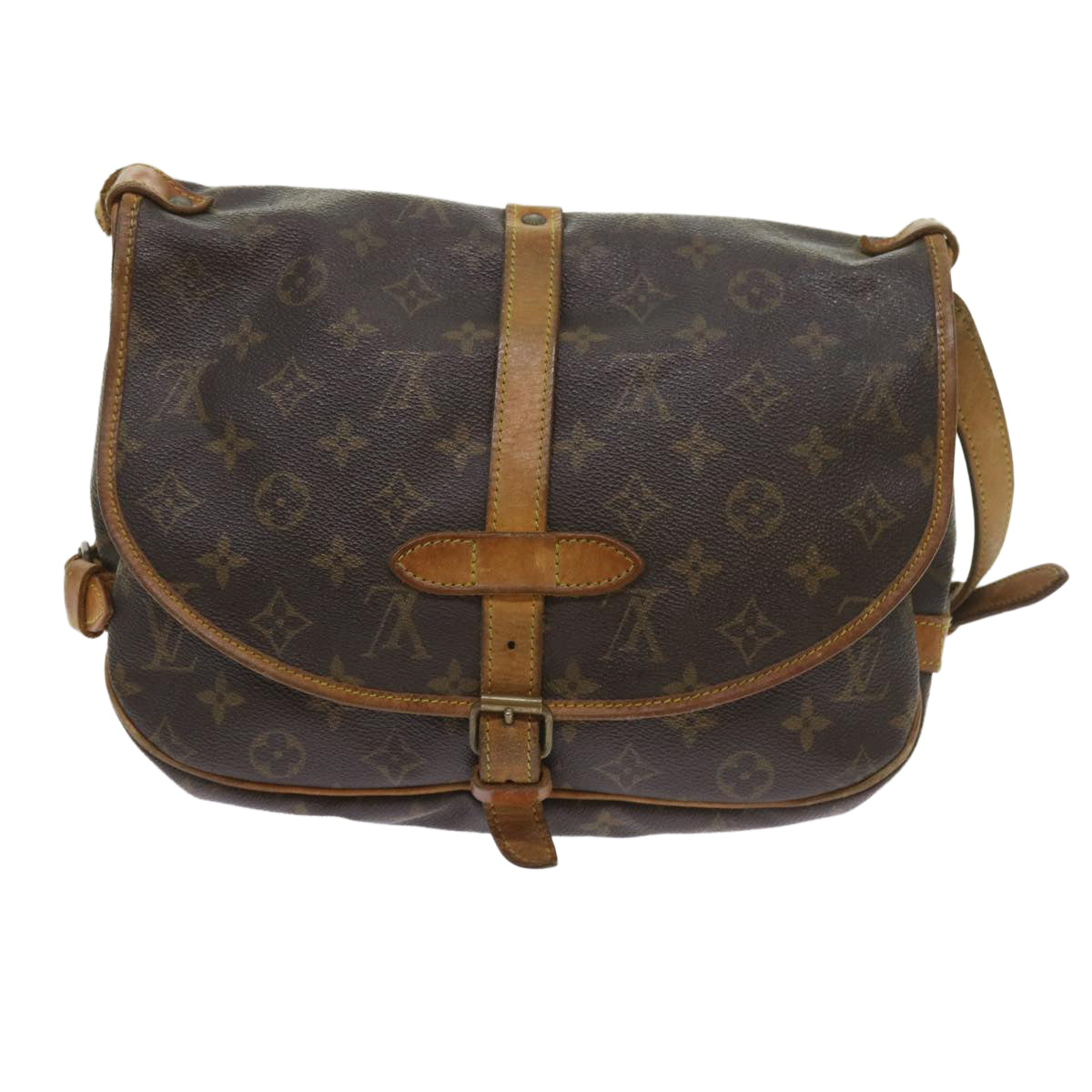 LOUIS VUITTON Monogram Saumur 30 Shoulder Bag M42256 LV Auth 58478 - 0