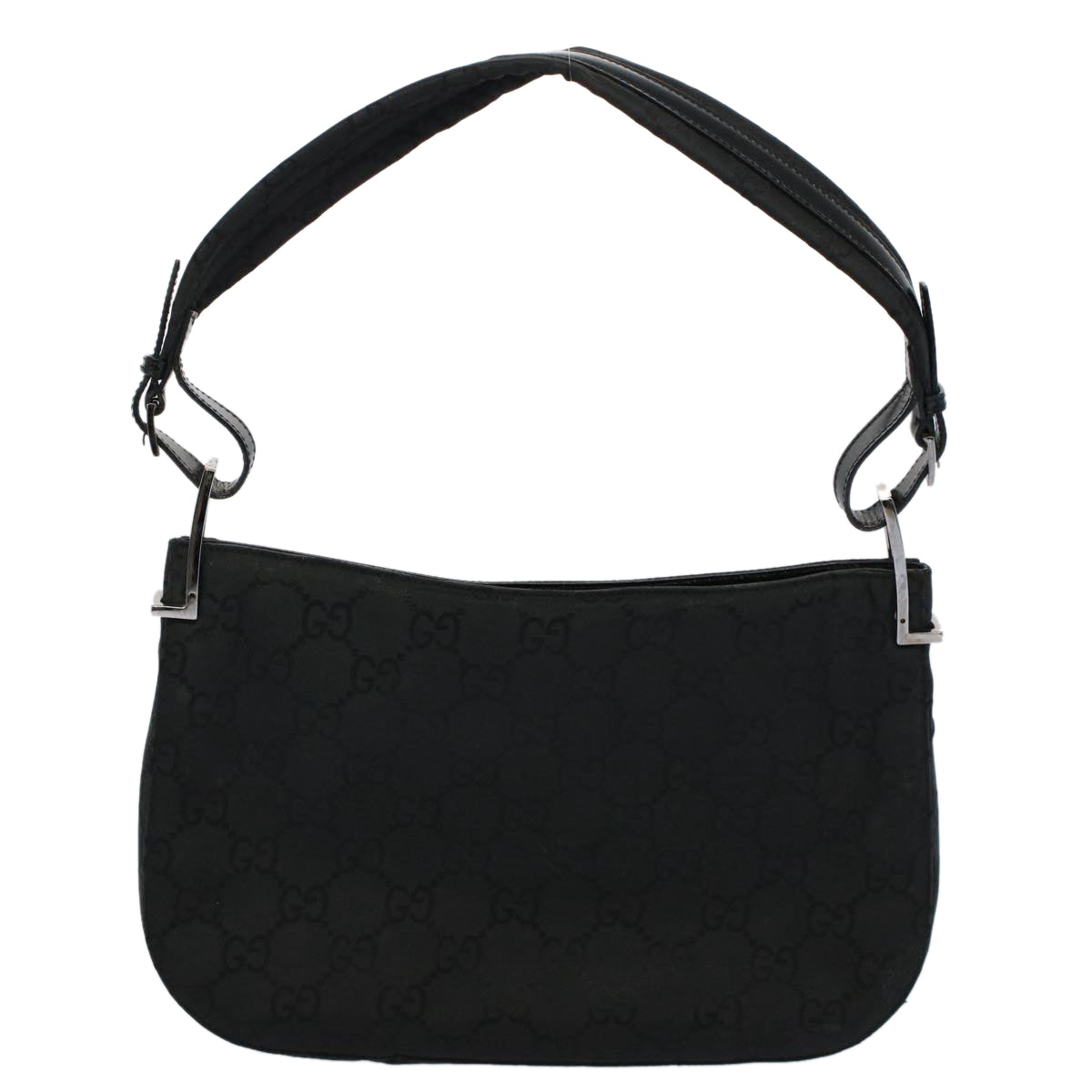 GUCCI GG Canvas Shoulder Bag Black 001 3193 002113 Auth 58479