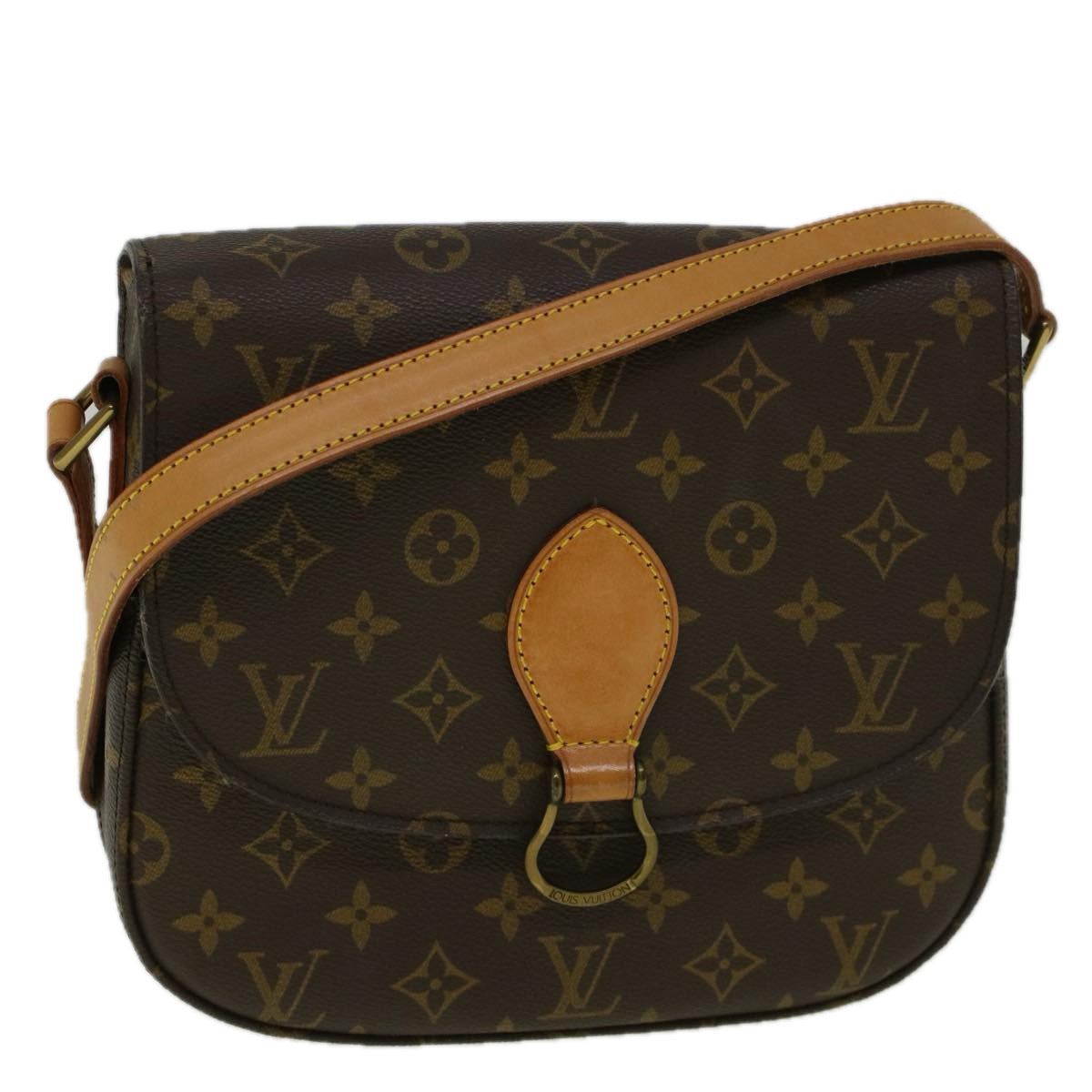 LOUIS VUITTON Monogram Saint Cloud GM Shoulder Bag M51242 LV Auth 58521