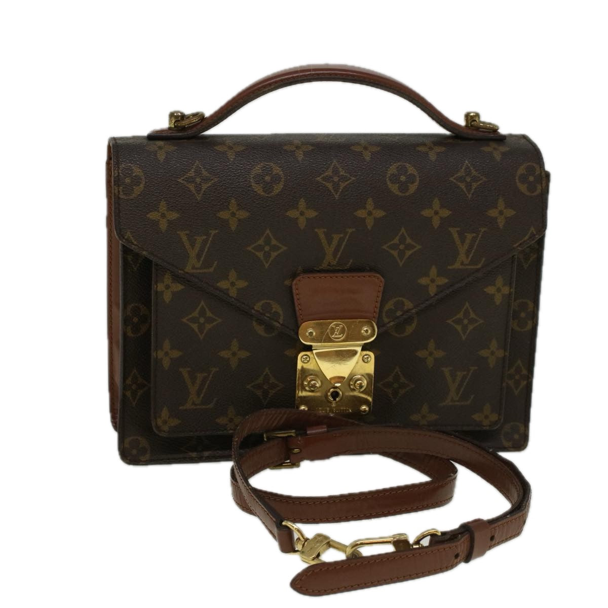 LOUIS VUITTON Monogram Monceau 26 Shoulder Bag 2way M51187 LV Auth 58522