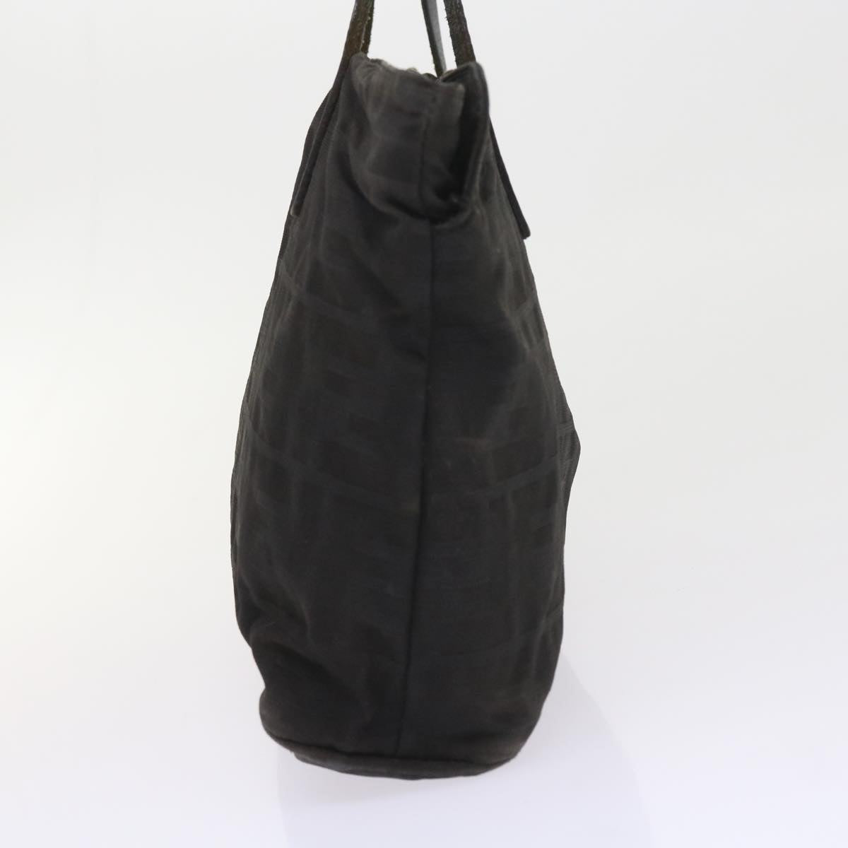 FENDI Zucca Canvas Hand Bag Black Auth 58526