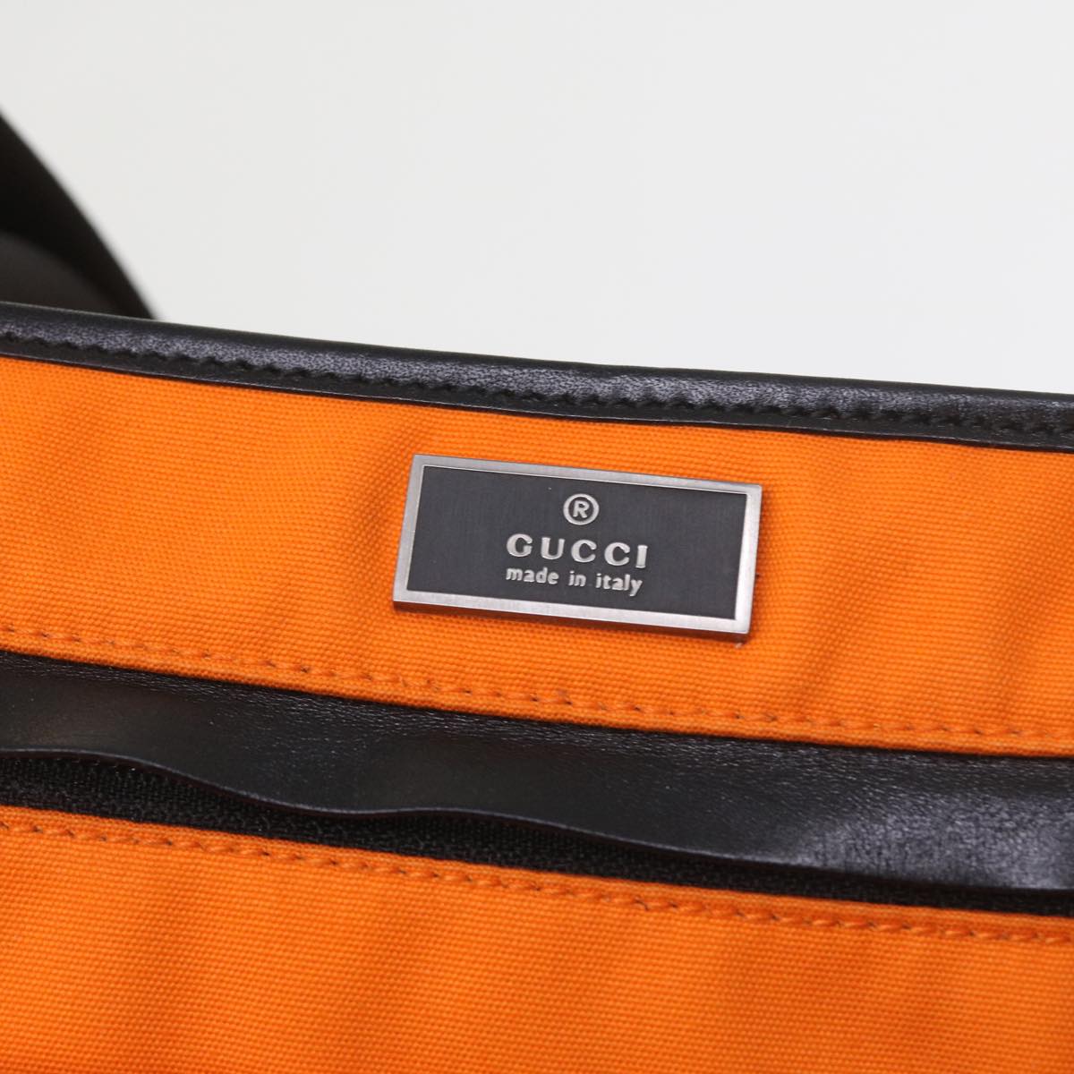 GUCCI Shoulder Bag Canvas Orange 001 3364 001998 Auth 58527