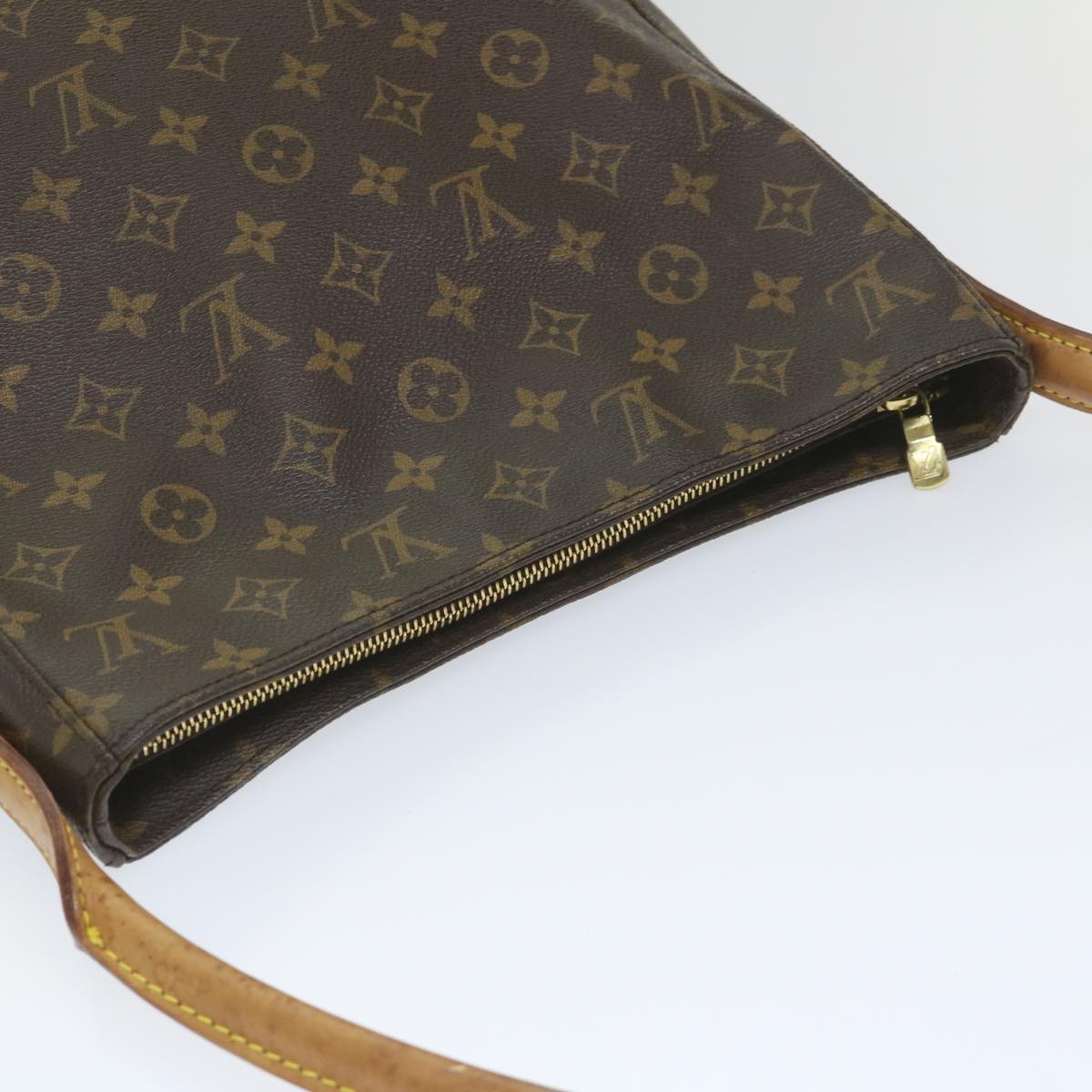 LOUIS VUITTON Monogram Looping GM Shoulder Bag M51145 LV Auth 58533