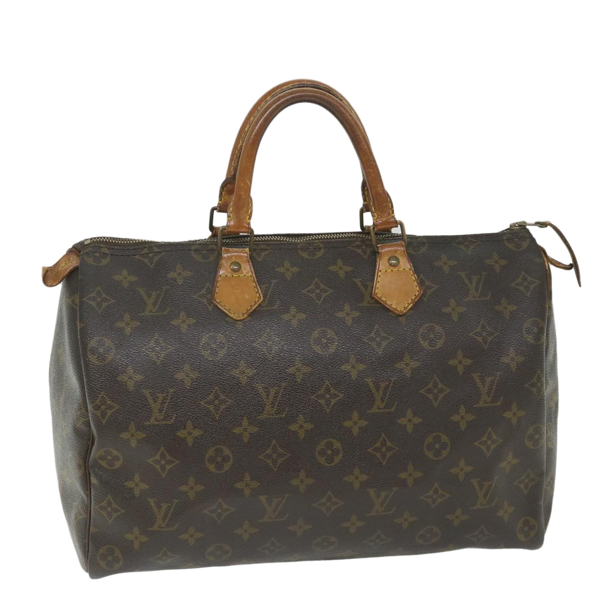 LOUIS VUITTON Monogram Speedy 35 Hand Bag M41524 LV Auth 58547