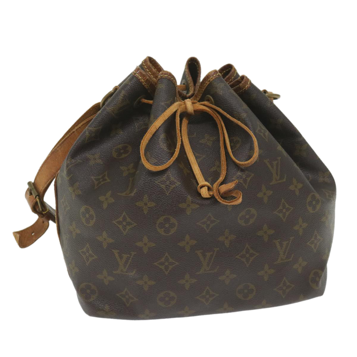 LOUIS VUITTON Monogram Petit Noe Shoulder Bag M42226 LV Auth 58552