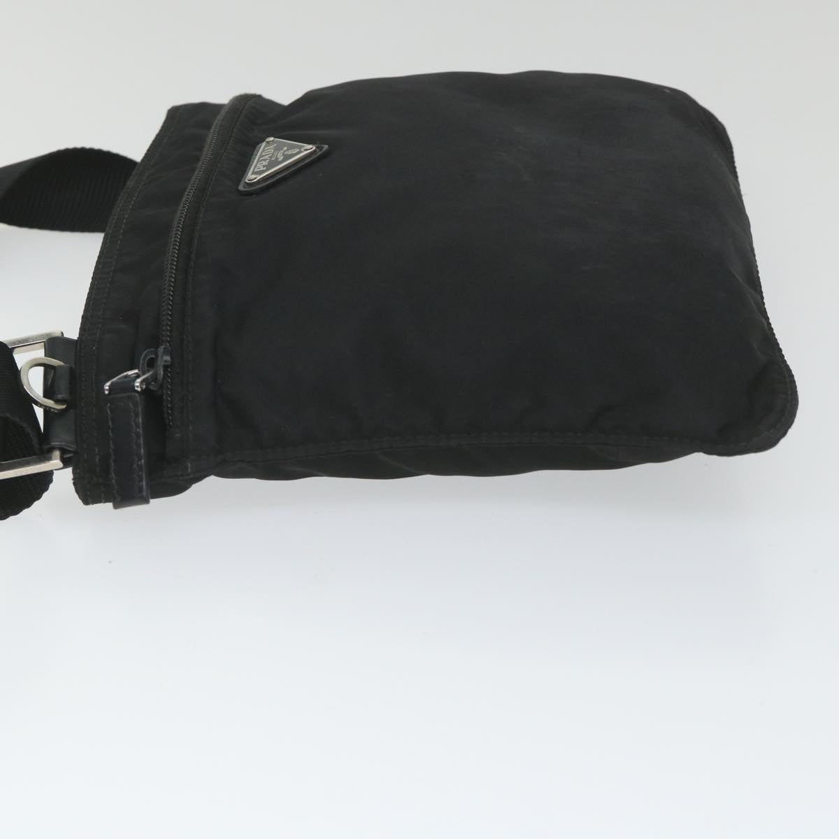 PRADA Shoulder Bag Nylon Black Auth 58569