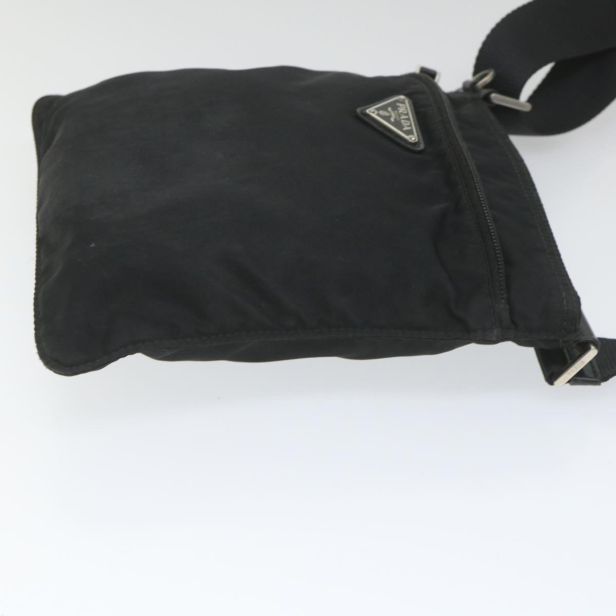 PRADA Shoulder Bag Nylon Black Auth 58569