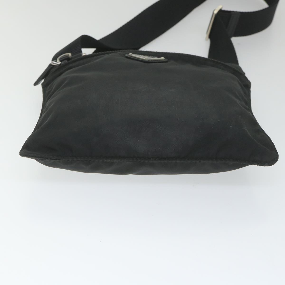 PRADA Shoulder Bag Nylon Black Auth 58569