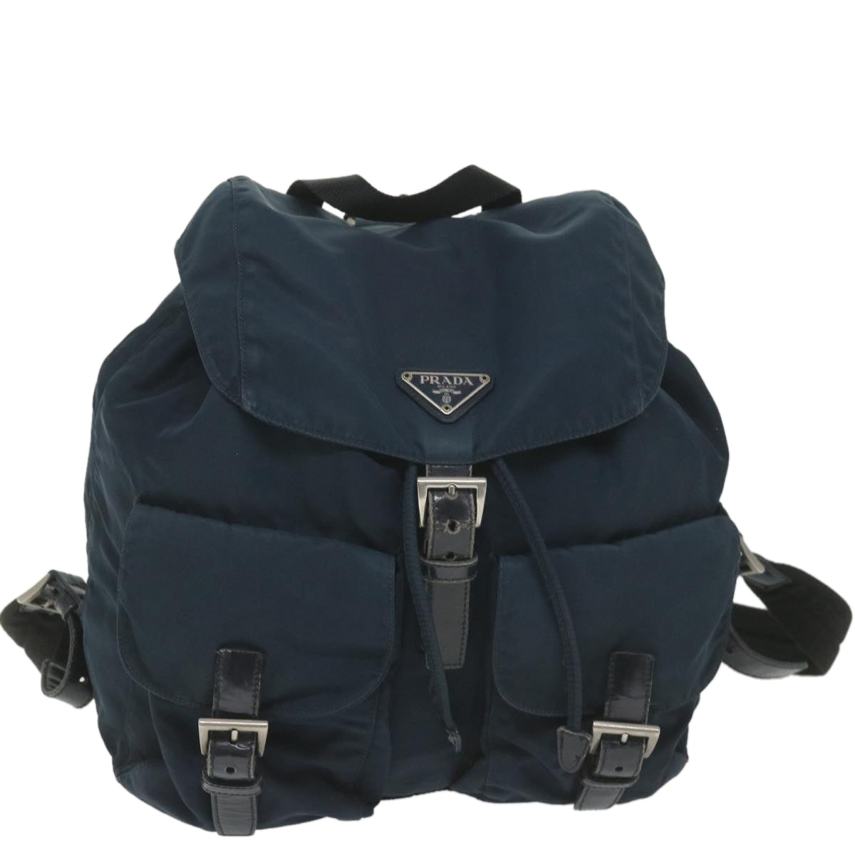 PRADA Backpack Nylon Navy Auth 58571 - 0