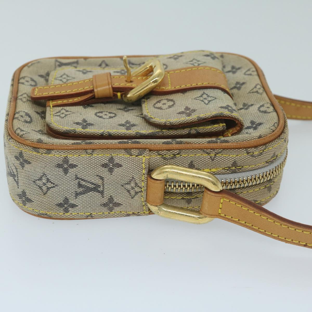 LOUIS VUITTON Monogram Mini Juliet PM Shoulder Bag Blue M92005 LV Auth 58581