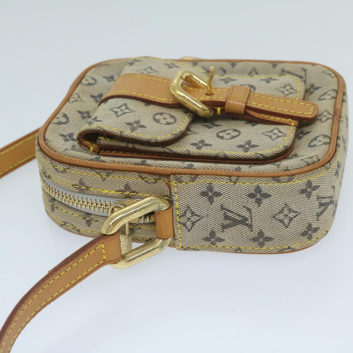 LOUIS VUITTON Monogram Mini Juliet PM Shoulder Bag Blue M92005 LV Auth 58581