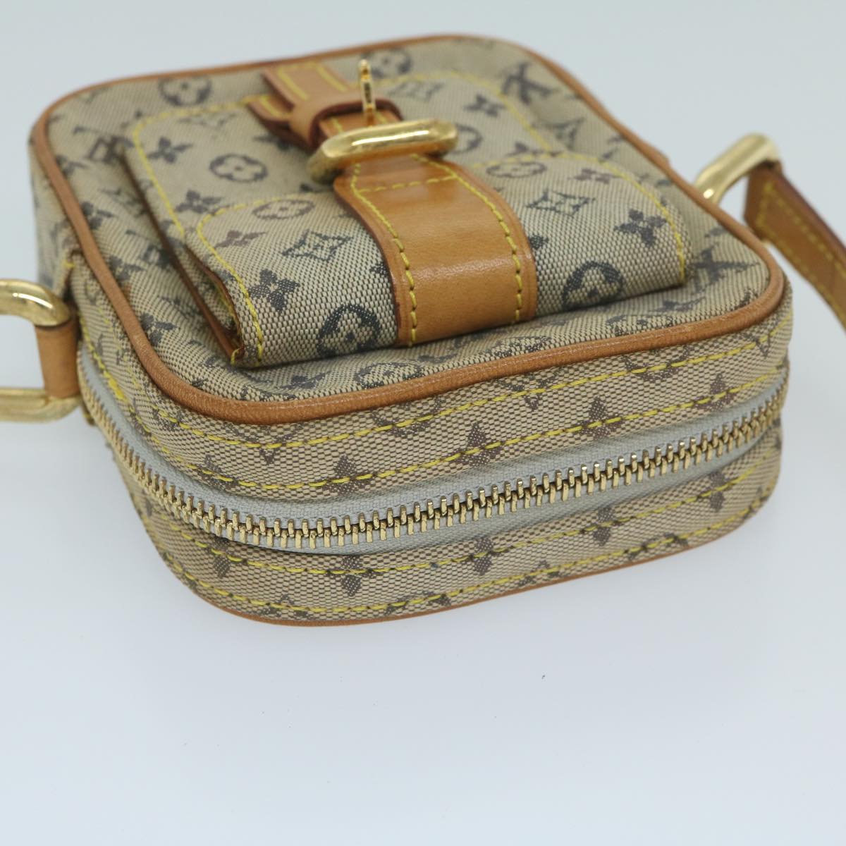 LOUIS VUITTON Monogram Mini Juliet PM Shoulder Bag Blue M92005 LV Auth 58581