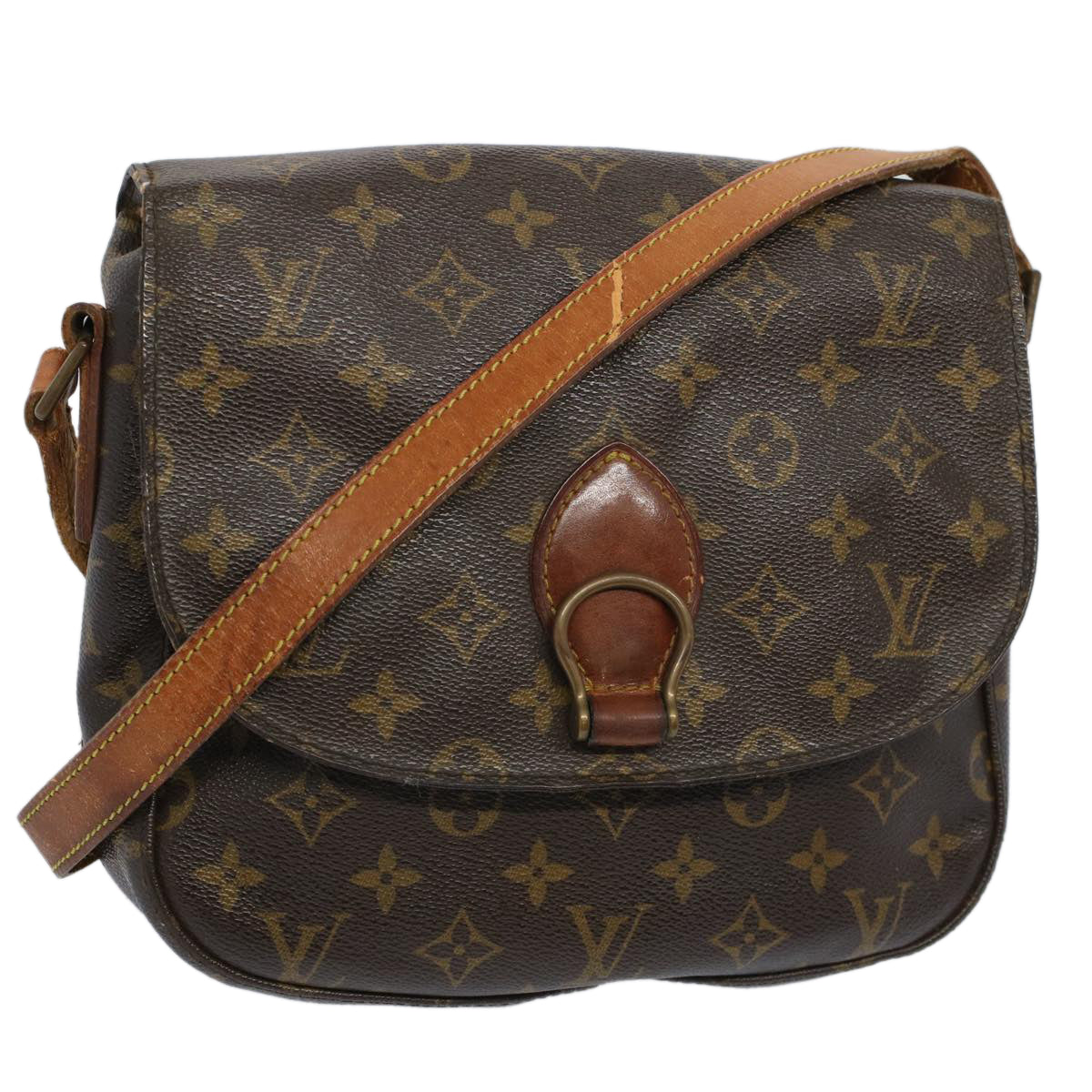 LOUIS VUITTON Monogram Saint Cloud GM Shoulder Bag M51242 LV Auth 58591