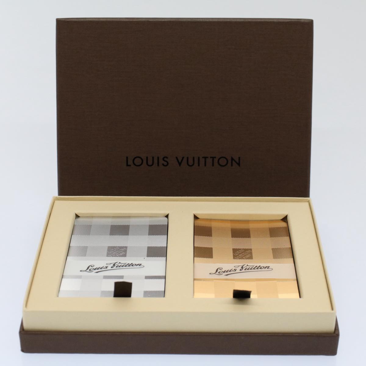 LOUIS VUITTON Playing Cards Gold Silver LV Auth 58595S - 0