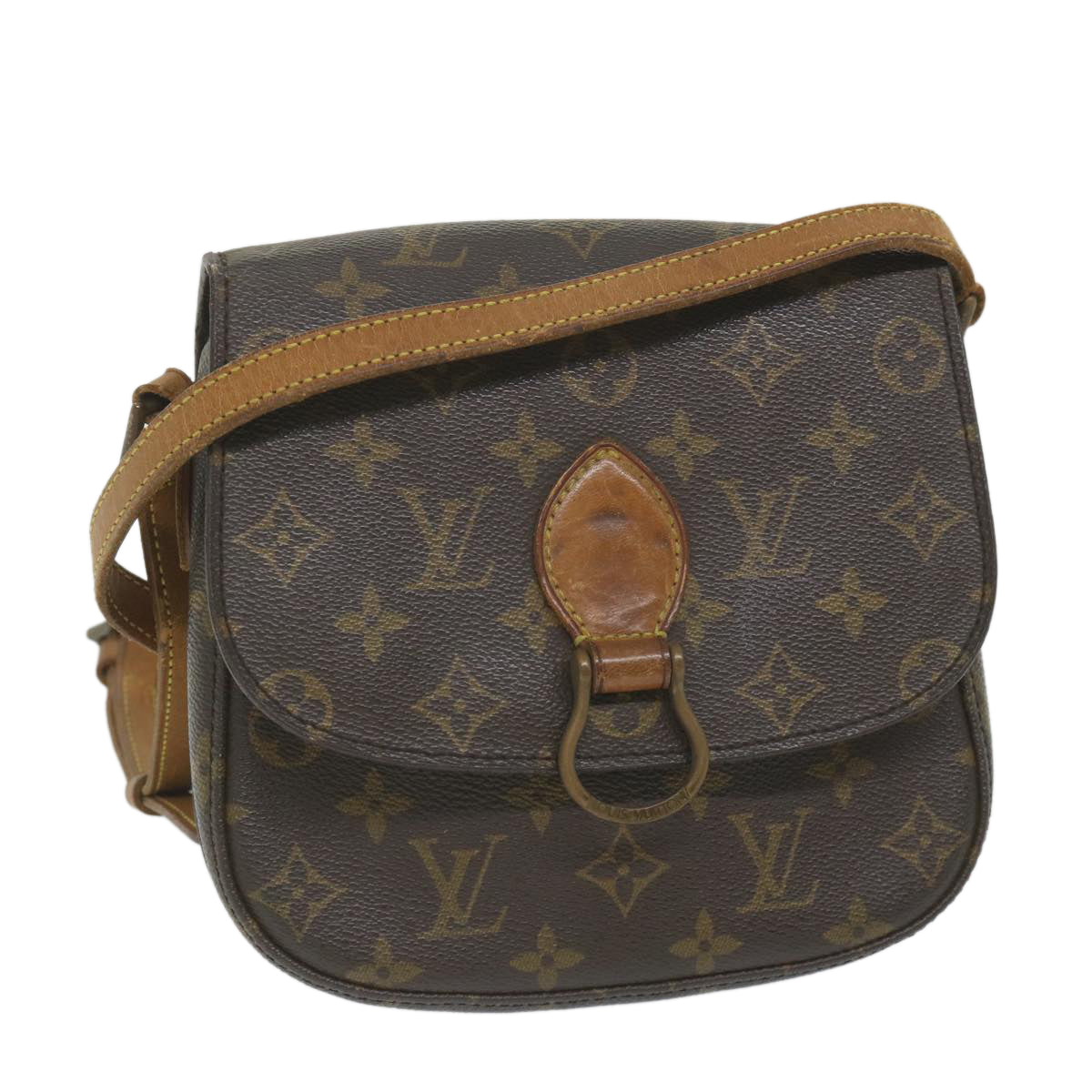 LOUIS VUITTON Monogram Saint Cloud MM Shoulder Bag M51243 LV Auth 58663