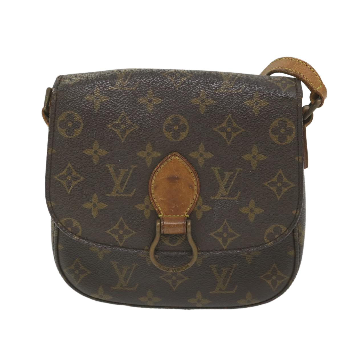 LOUIS VUITTON Monogram Saint Cloud MM Shoulder Bag M51243 LV Auth 58663