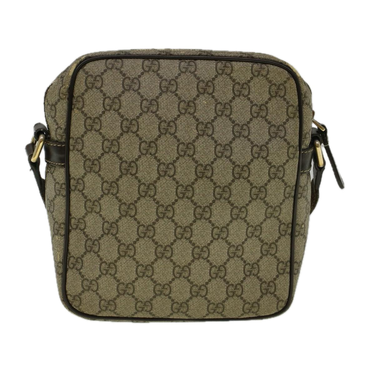 GUCCI GG Canvas Shoulder Bag Coated Canvas Beige 233268 Auth 58674